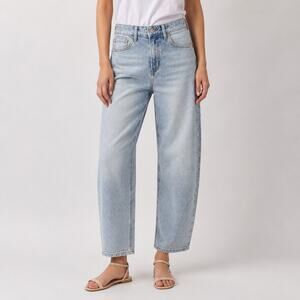 Lovervet By Vervet Barrel Leg Jeans Size 25/1 NWT Boutique Denim LV1456